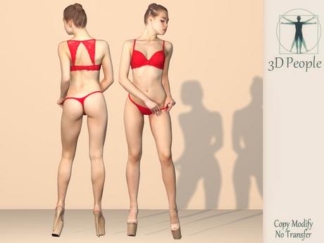 Second Life Marketplace - 3D People - Sexy People - Girl in Lingerie 4